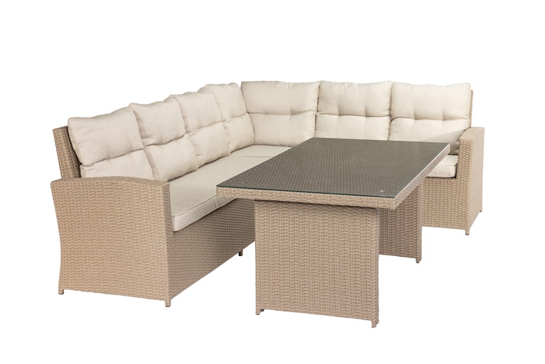 OUTD FURN SET PALOMA CORNER 6 SEAT TABLE