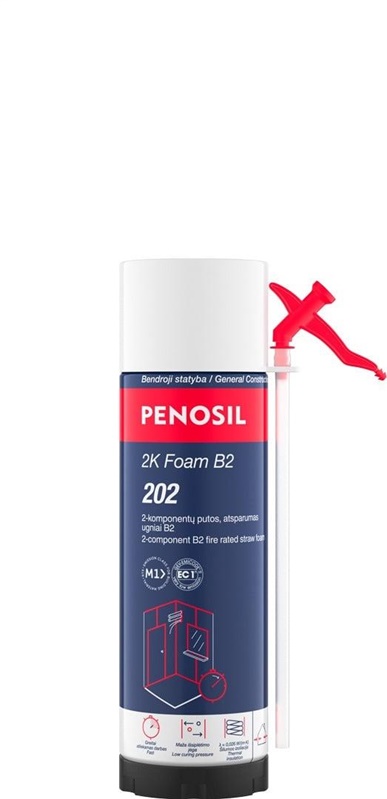 Vasarinės sandarinimo putos Penosil 2K Foam B2 202. 400 ml