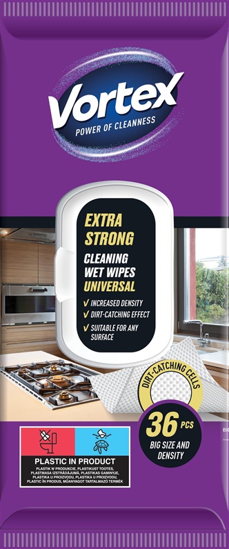 WIPES WET UNIVE VORTEXEXTRASTRONG 36PCE