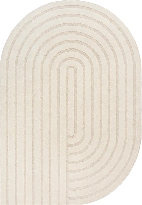 CARPET ELIO 2306 160 CREAM OVAL 1.6X2.3