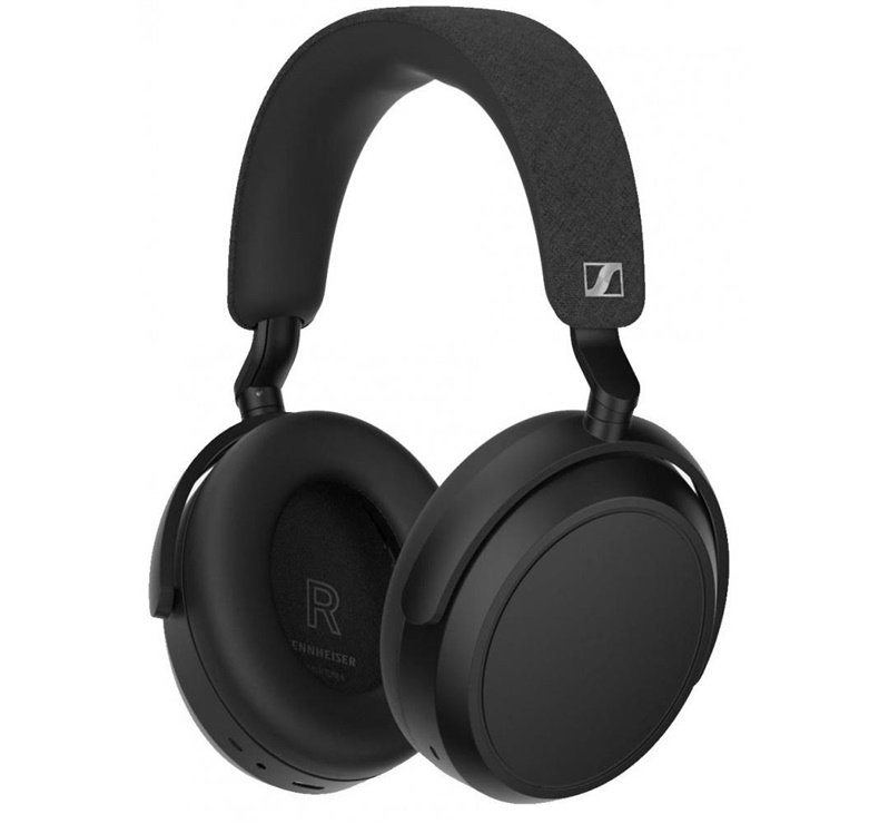 Bezvadu uzliekamās austiņas Sennheiser Momentum 4. melna