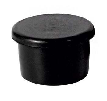 RUBBER ENDCAP D32 MM BLACK