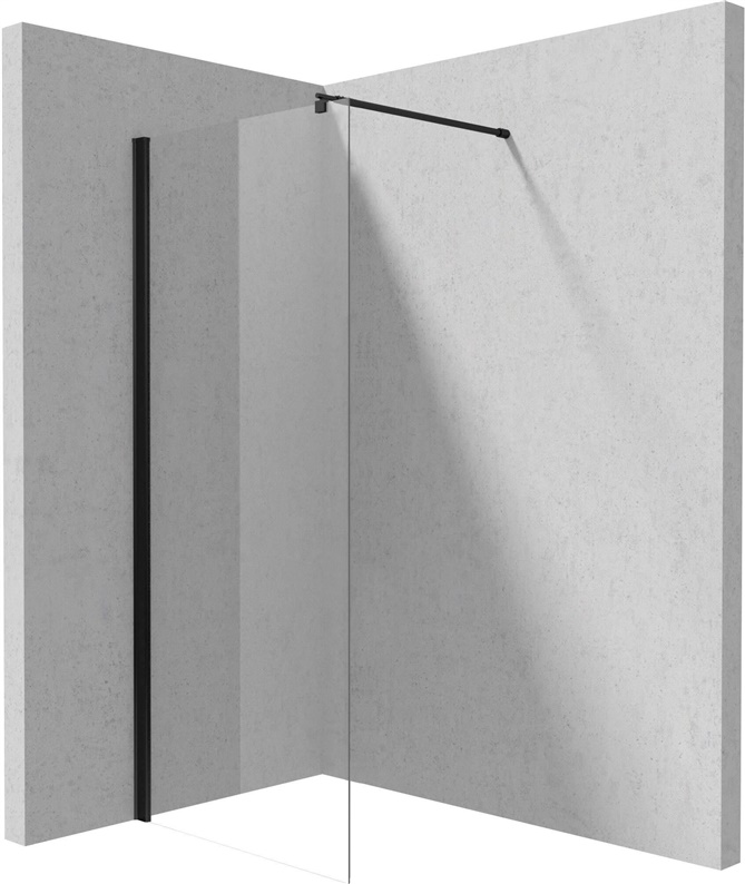 KERRIA PLUS SHOWER WALL. WHT/TRAN NERO90