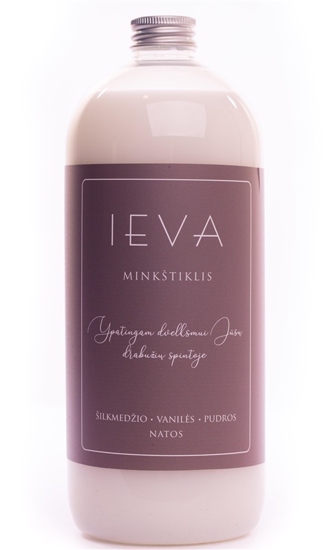 Skalbinių minkštiklis Ieva. skystas. 1 l