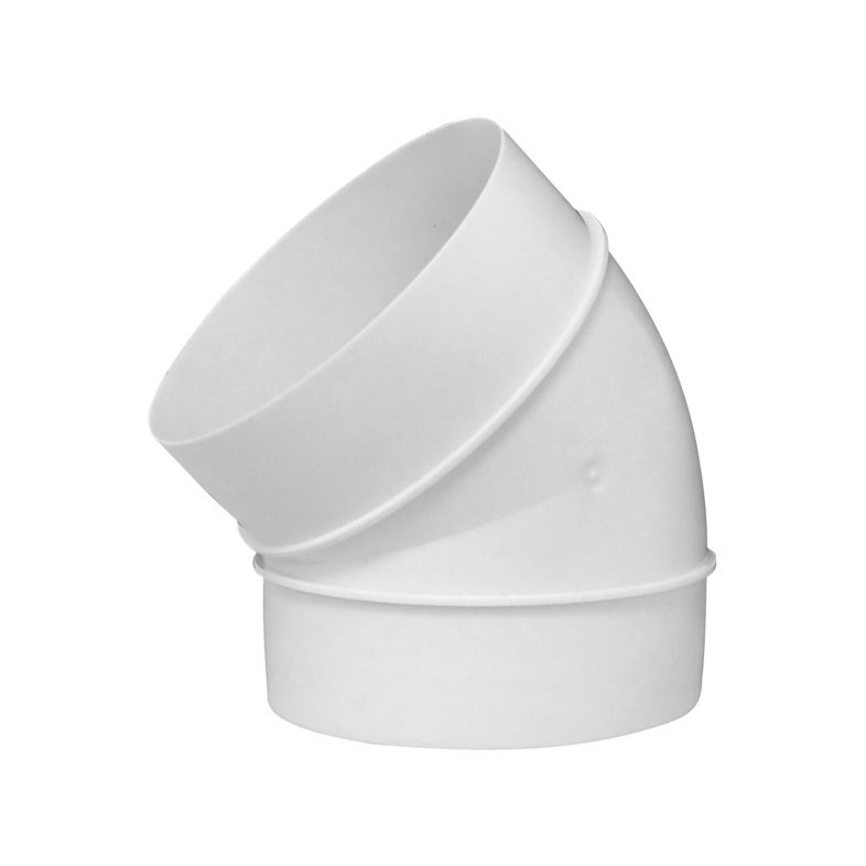 VENTILATION ELBOW 125MM 45 PLASTIC