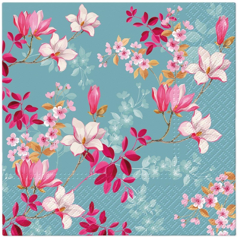 NAPKINS PAPER MAGNOLIA 33X33CM 20PCS