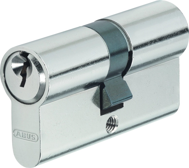 Cilindras Abus E50N. (din) standarto. 30 - 40 mm. pilka