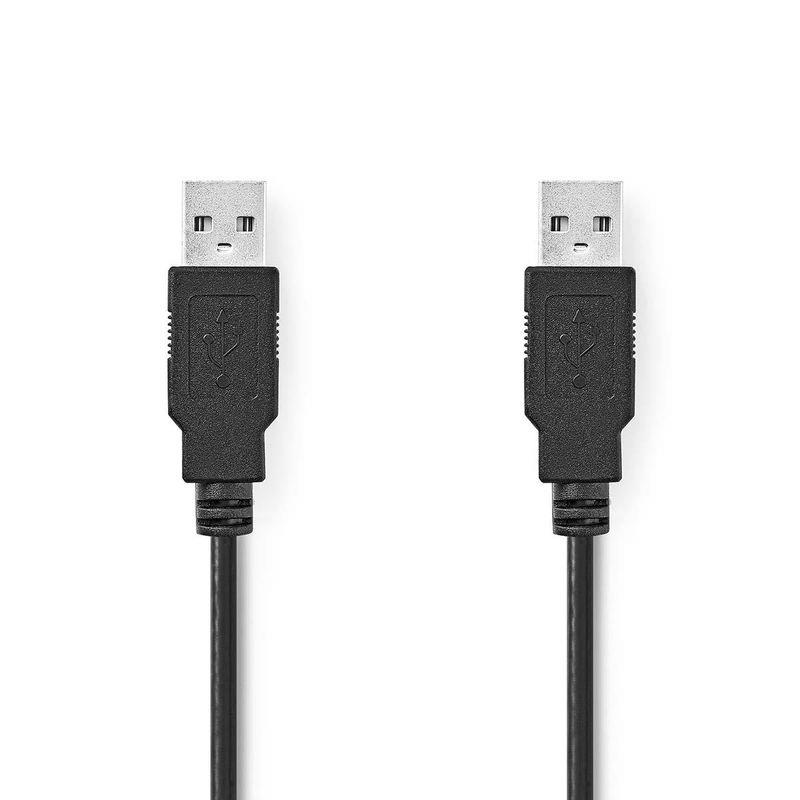 Kabelis Emos USB 2.0 A M -USB 2.0 A M. 3 m. juoda