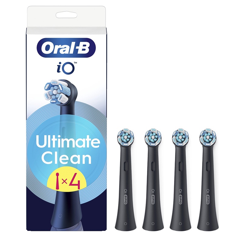 Zobu birstes uzgalis Oral-B iO UltimateClean. melna. 4 gab.