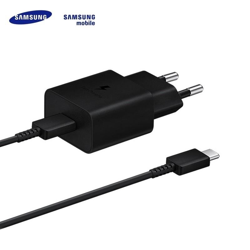 Lādētājs Samsung EP-TA1510. USB Type C. melna