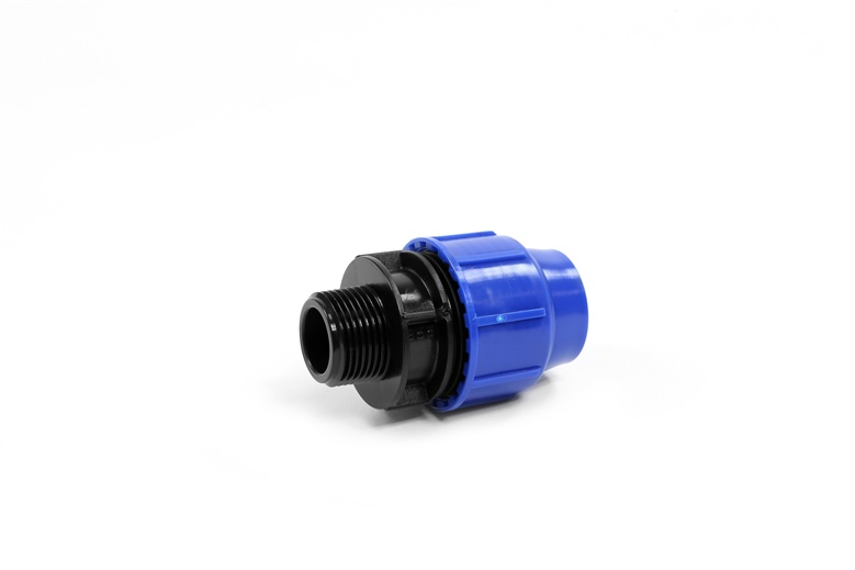 MALE ADAPTOR Ø50X2 PERLA BLUE