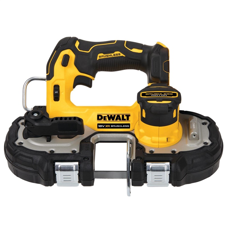 Akumuliatorinis juostinis pjūklas Dewalt DCS377NT-XJ. 18 V