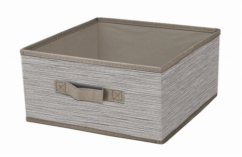 BOXSTORAGE 30X30X15 CM GREY TEXTILE