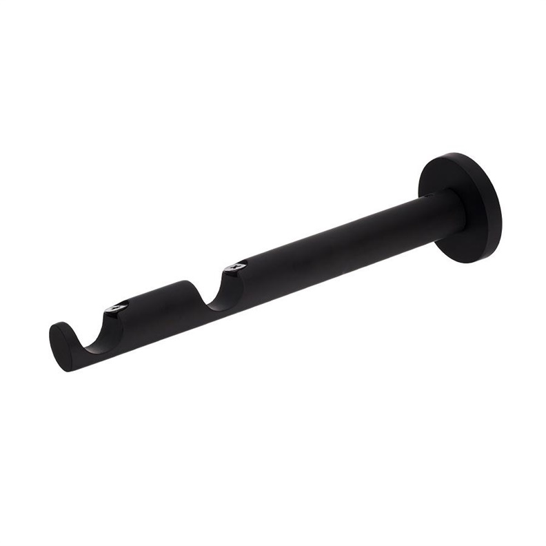 CURTAIN ROD BRACKET DOUBLE D19 M.BLACK