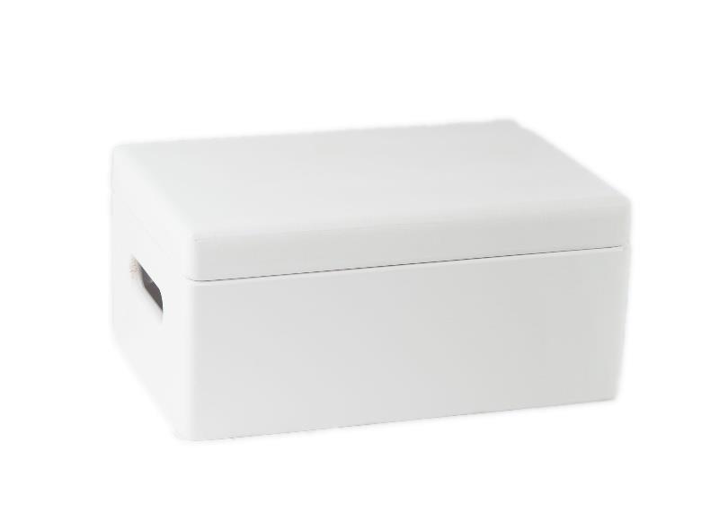 WOODEN BOXWITH LID 315001 WHITE