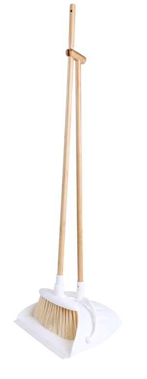 BAMBOO BROOM AND DUSTPAN SET 26X25X7CM