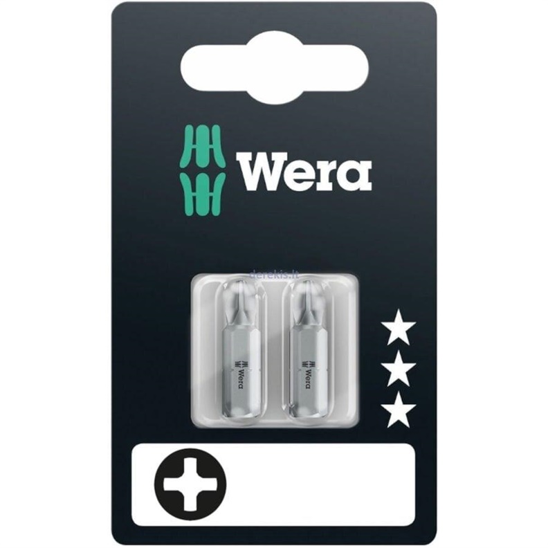 Atsuktuvo antgaliai Wera Torsion 2 vnt PH1 x 25mm