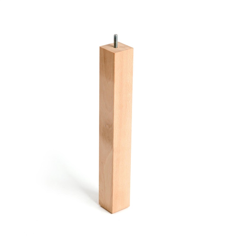 WOODEN LEG 50X50X360 RAW BEECH