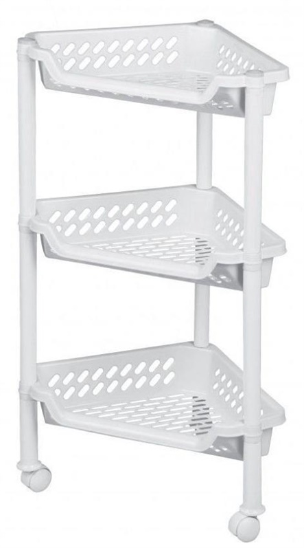 TRIANGULAR TROLLEY W/3 BASKETS