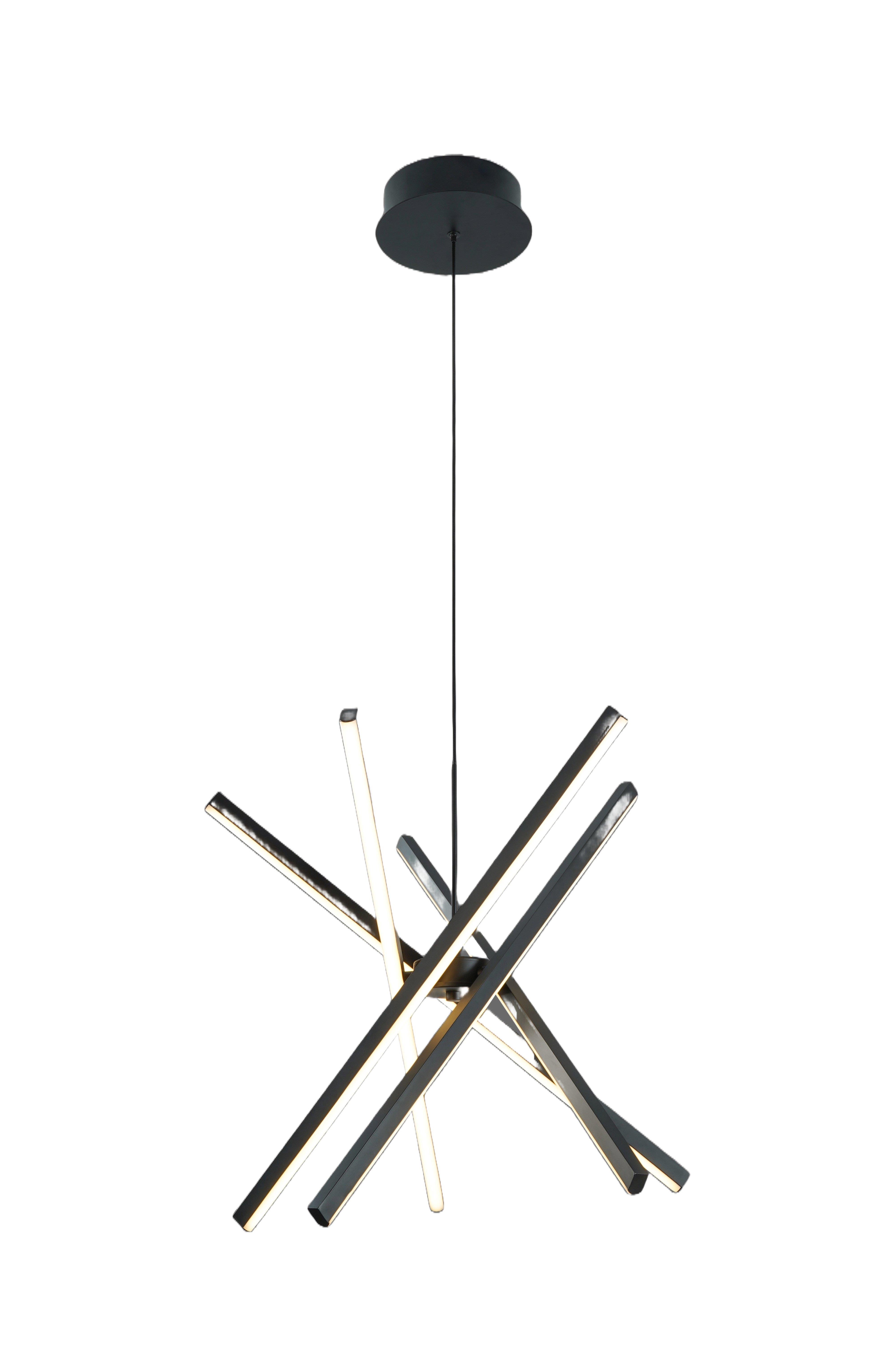 PENDANT LED LIGHT SIBIU 48W 4000K BLACK