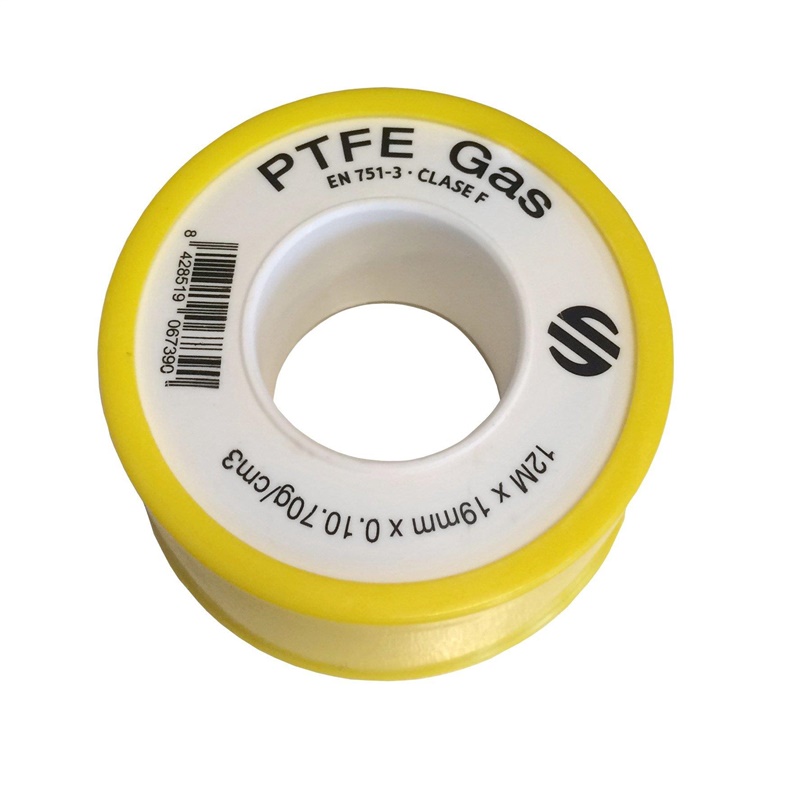 Teflono juosta dujotiekiui PTFE 19mm x 0.75 mm x 12 m