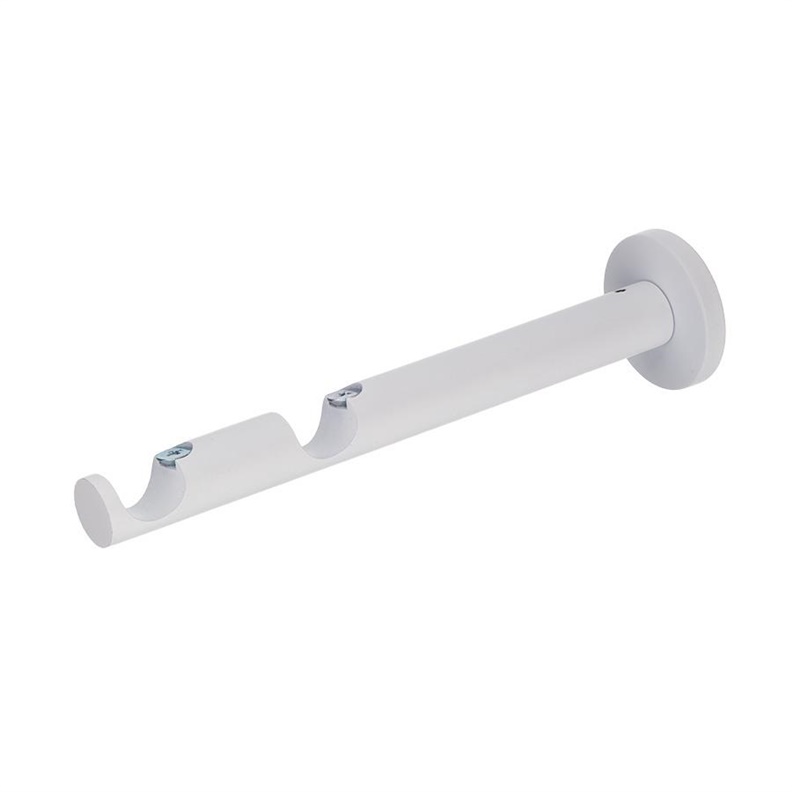 CURTAIN ROD BRACKET DOUBLE D19 M.WHITE