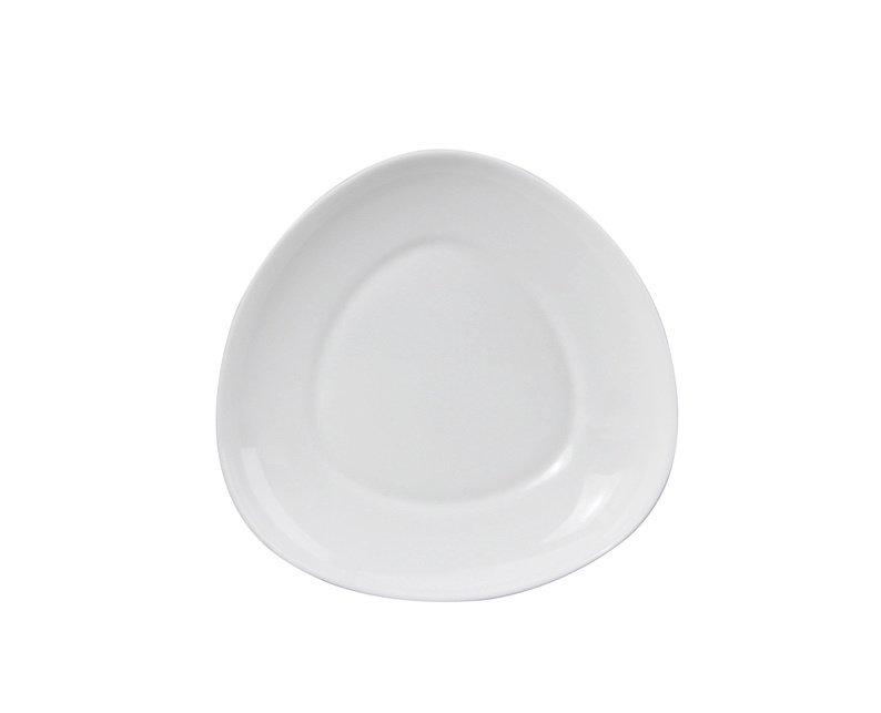 PLATE HEART FLAT 20.3CM WHITE