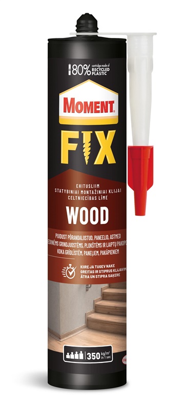 Klijai montažiniai Moment Fix Wood. 385 g