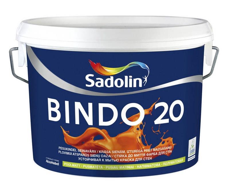 Dažai Sadolin Bindo 20 W0/BW. balti. 2.5 l