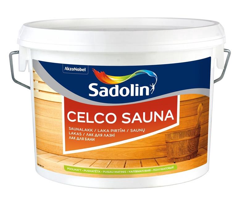 Pirčių lakas Sadolin Celco Sauna. 2.5 l