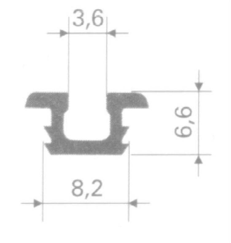 RUNNER DOOR SLID 2.5M WA05.0067.05.013WH