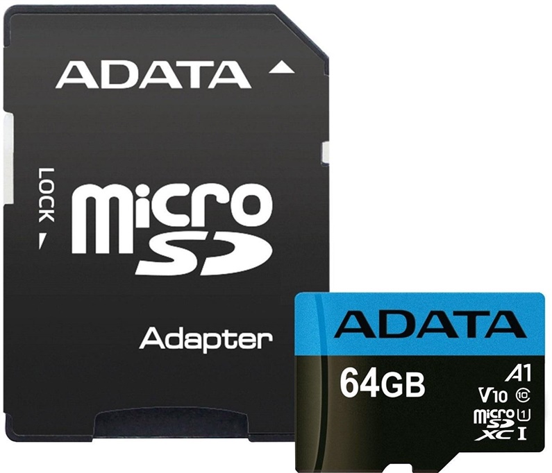 CARD MICROSDXC 64GB C10 PREMIER ADATA