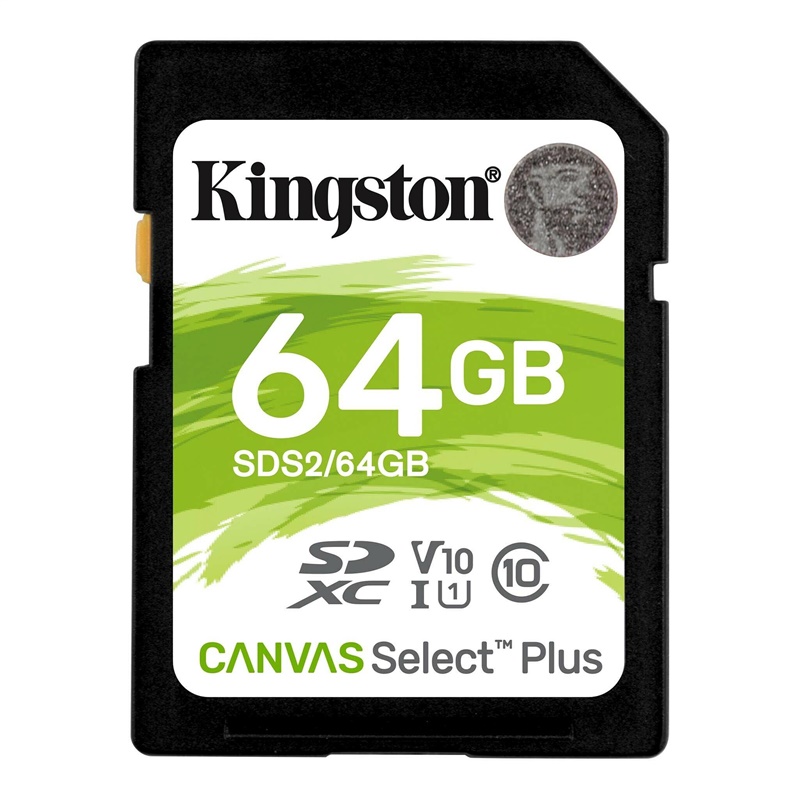 Atmiņas karteandisk Kingston 64GB CL10 SDXC Canvas Select P