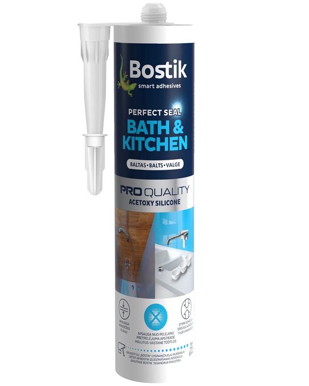 Hermētiķis Bathroom&Kitchen Bostik 280ml balts