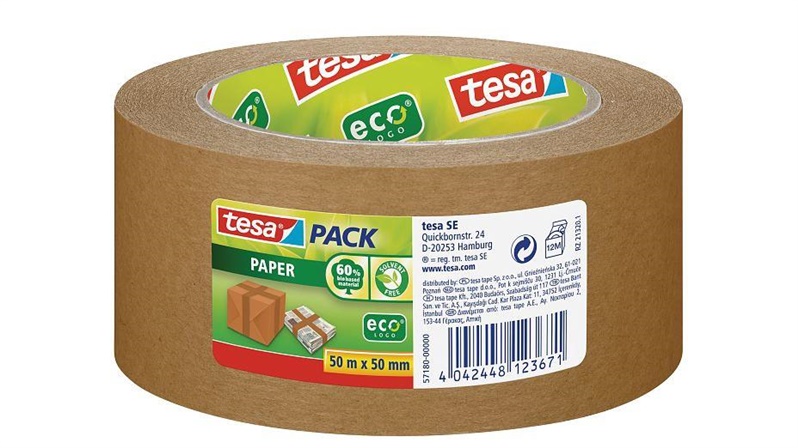 PACKAGING TAPE EKOLOGO 50MX50MM PAPER