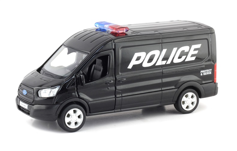 Žaislinė mašinėlė RMZcity. Ford transit police 554041P. 1/32