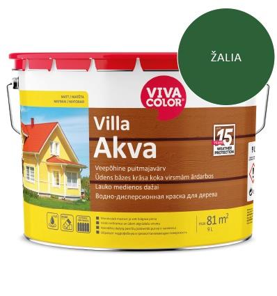 Dažai fasadui Villa Akva 335x 9l. žali