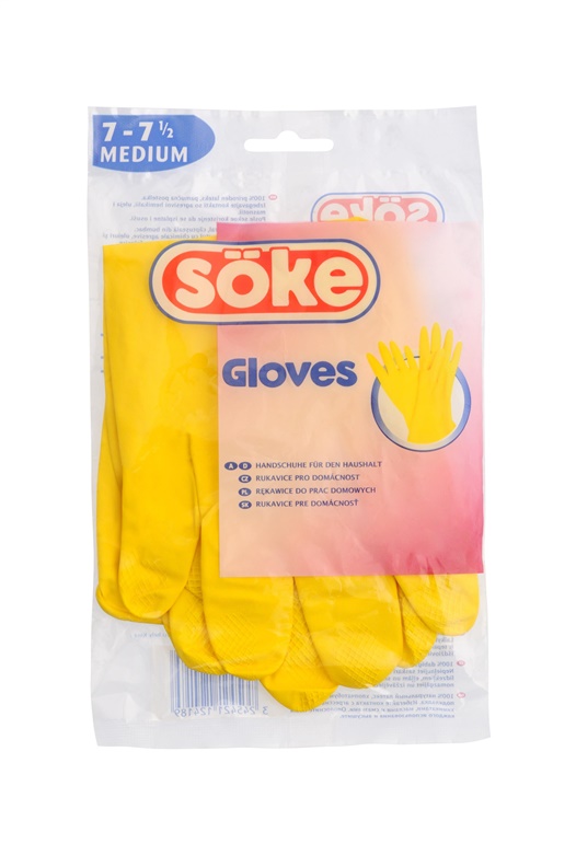 GLOVES SÖKE RUBBER M SIZE YELLOW