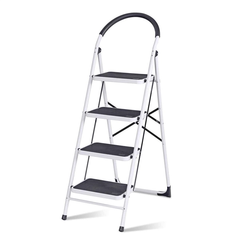 4 STEP STEEL LADDER BL-C104 WHITE