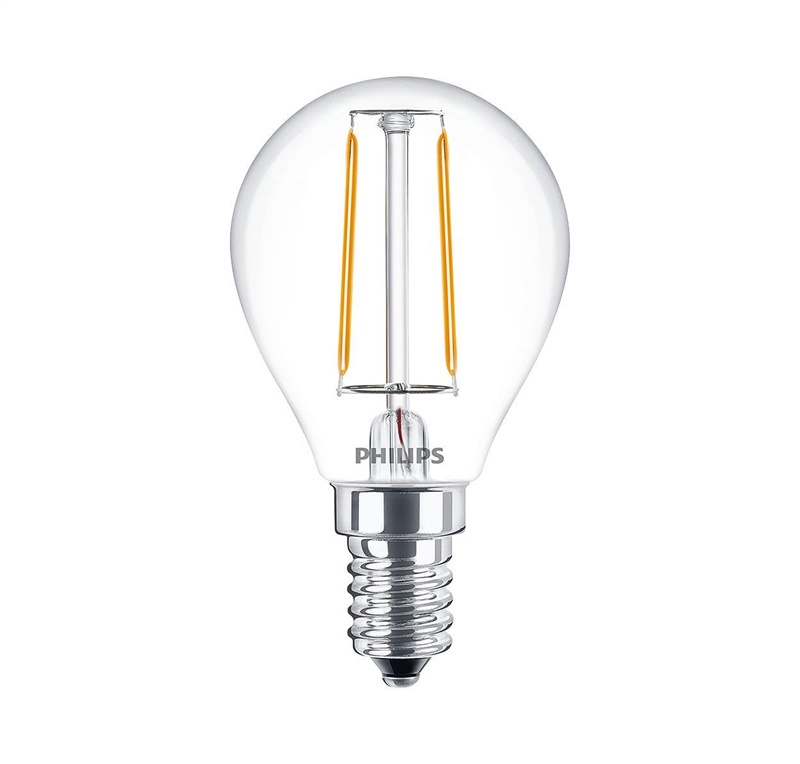 LED lemputė PHILIPS. P45. E14. 2 W. 250 lm. 2700 K