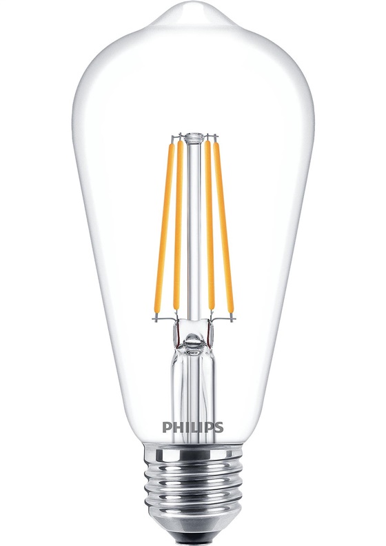 LED lemputė PHILIPS. ST64. E27. 7 W. 806 lm. 2700 K