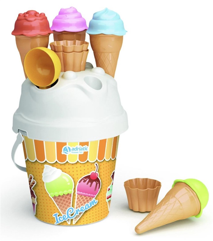 18 CM. DIAM. ICE CREAM BUCKET SET