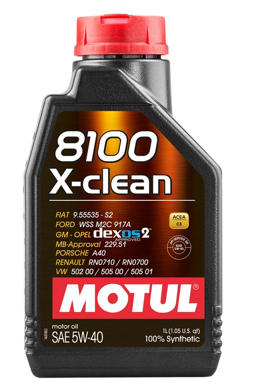 ENGINE OIL MOTUL 8100X-CLEAN 5W40 1L