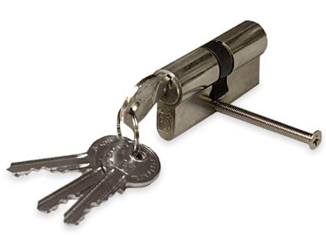 CYLINDER LOCK 100MM 50X50 CHROME 5 KEYS