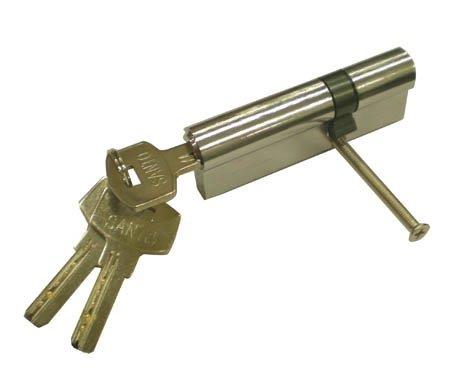 CYLINDER LOCK 85MM 30X55 CHROME 5 KEY