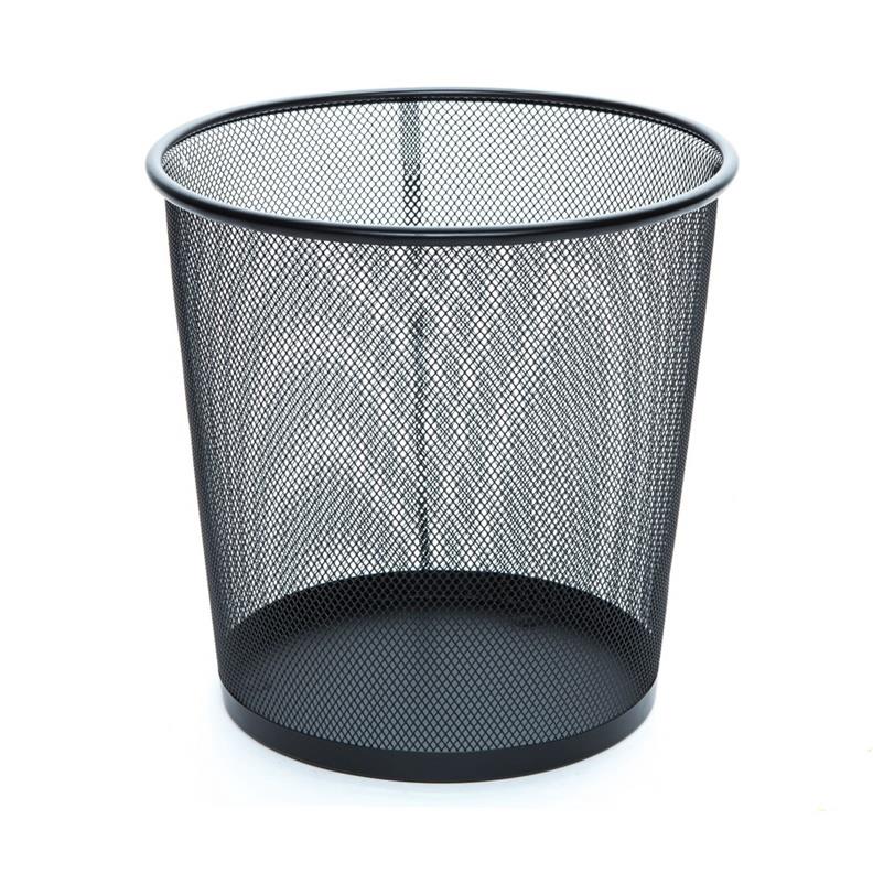 TRASH BIN MESHY ROUND BLACK 684004 OKKO