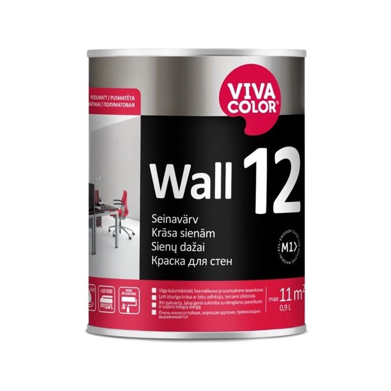 KRĀSA SIENĀM WALL 12 A MATĒTA 0.9L