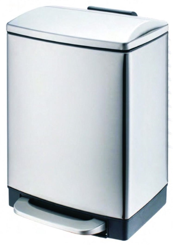 BIN SQUARE WITH PED T-F11612SS 12L SATIN