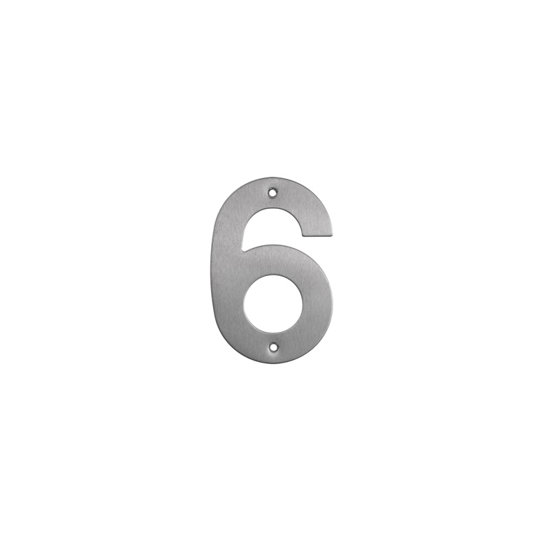 HOUSE NUMBER STAINLESS STEEL SS-6 145MM