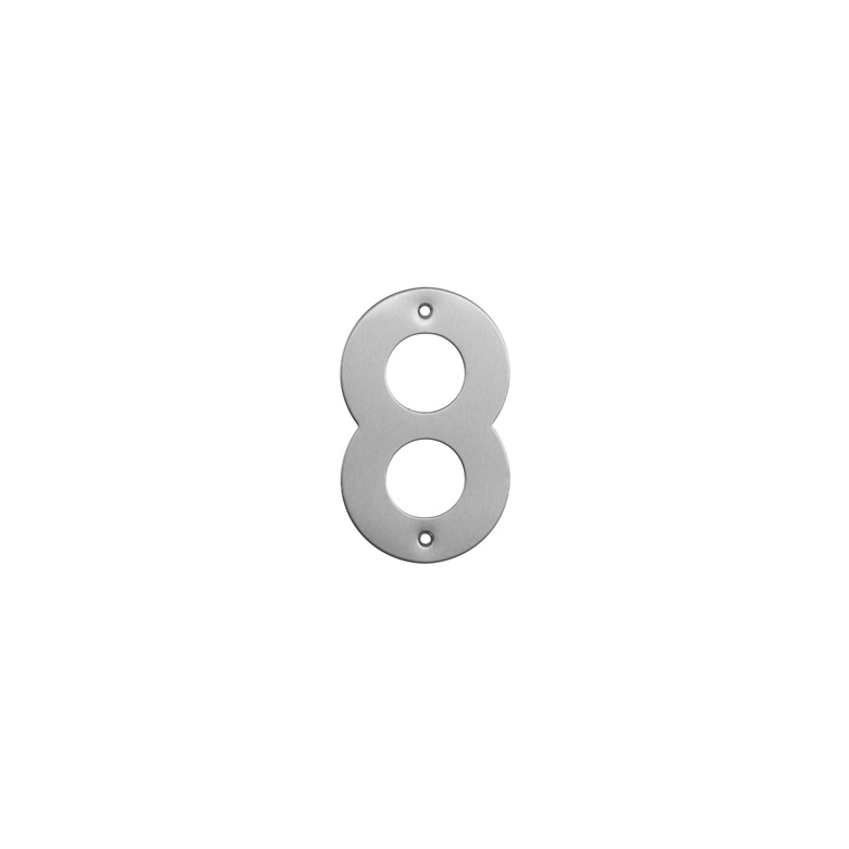 HOUSE NUMBER STAINLESS STEEL SS-8 145MM